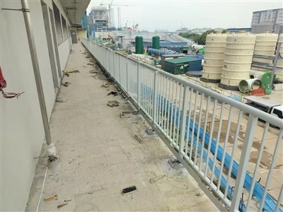 Our Company Successfully Secured The Staircase Guardrail Project For The Tuas...